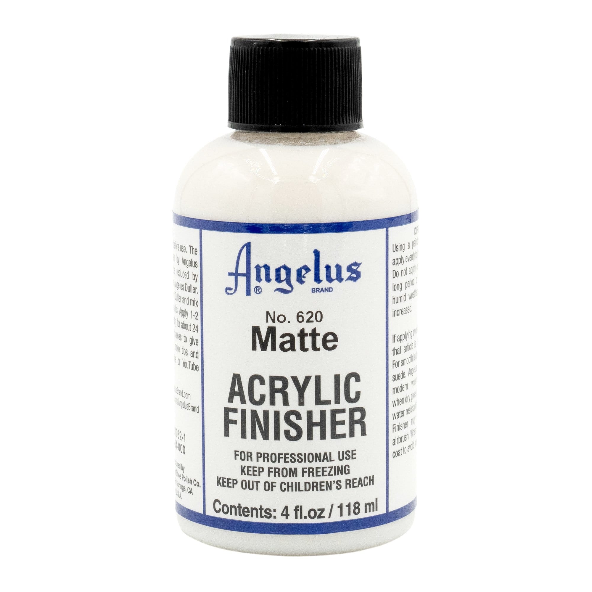 Angelus Brand Acrylic Leather Paint Mate Finisher No. 620 - 4oz, House  Paint -  Canada