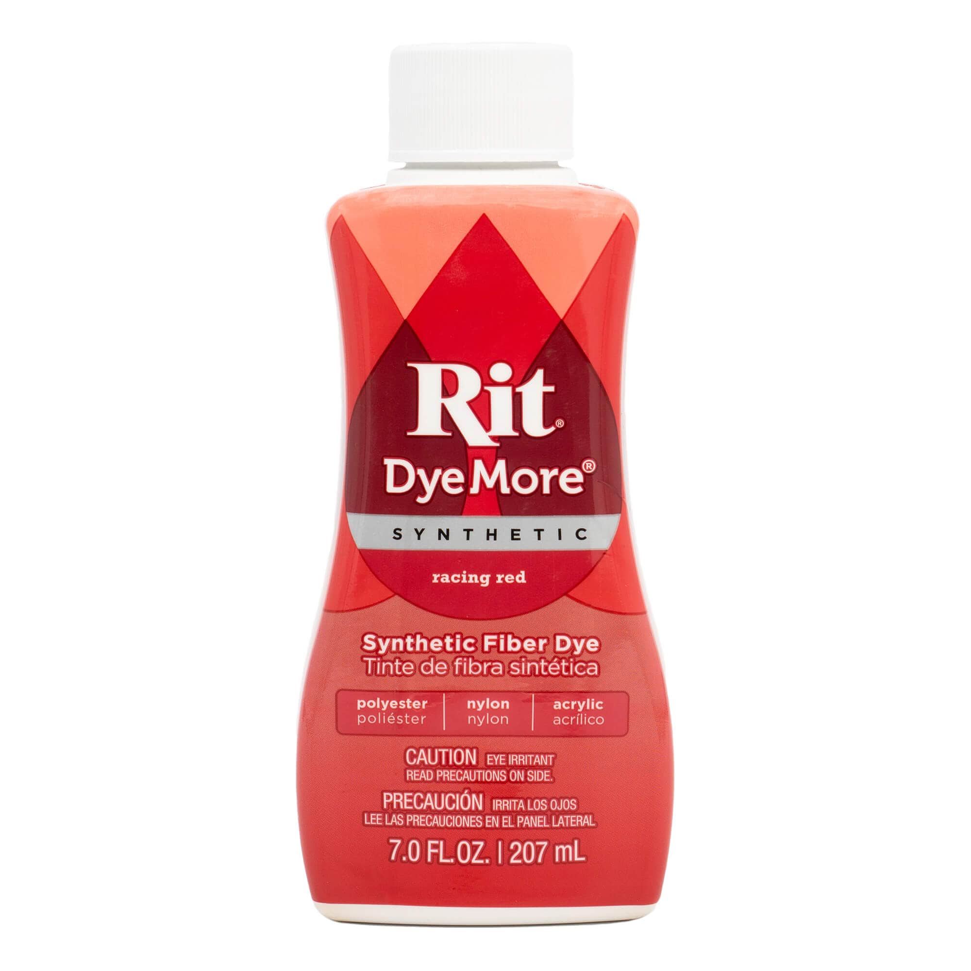 Synthetic Rit Dye More Liquid Fabric Dye - Ultimate Synthetic Rit Dye Accessories Kit - Wide Selection of Colors - 7 Ounces - Racing Red
