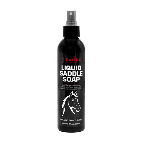 Angelus Liquid Saddle Soup keeps your boots and oxfords looking like new.