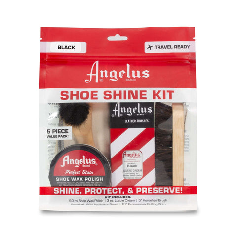 Angelus Shoe Shine Travel Kit - Keep Shoes Looking their best!