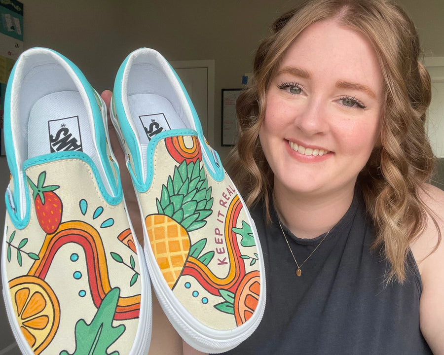 Step-by-Step: How Becca Dwyer Paints Fabric Shoes That Last