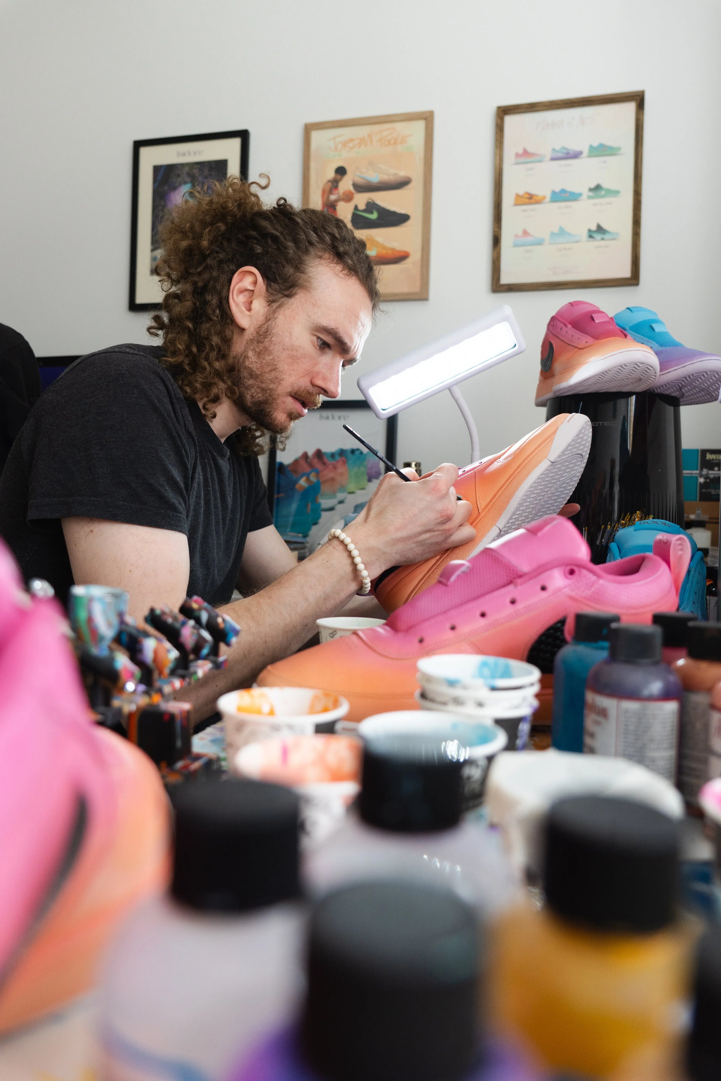 Sneaker Customizing with Angelus Paints: Artist, Isidore’s Signature Gradient Airbrush Style