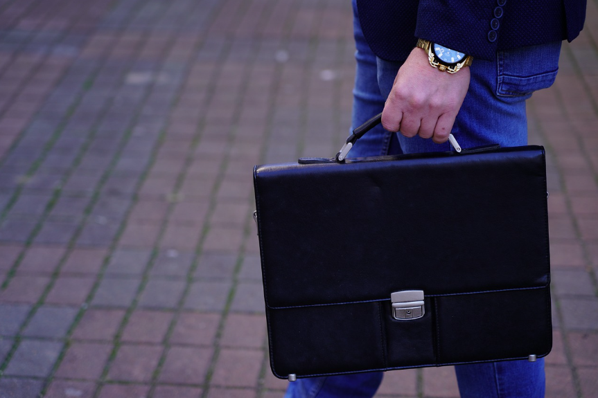 leather briefcase