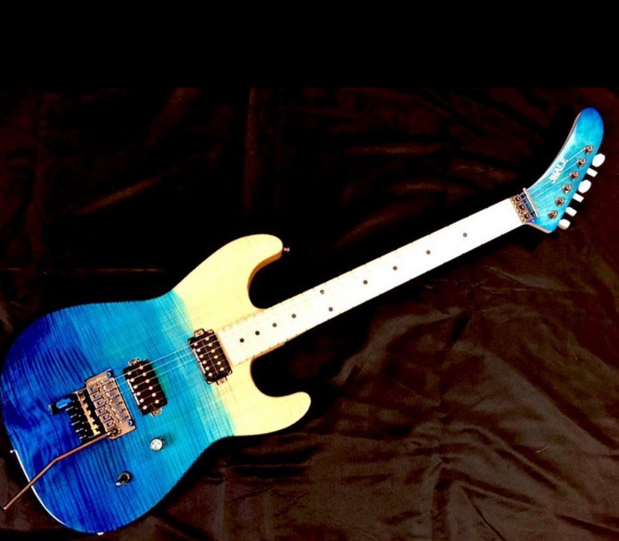 Custom Dyed and Painted Guitars