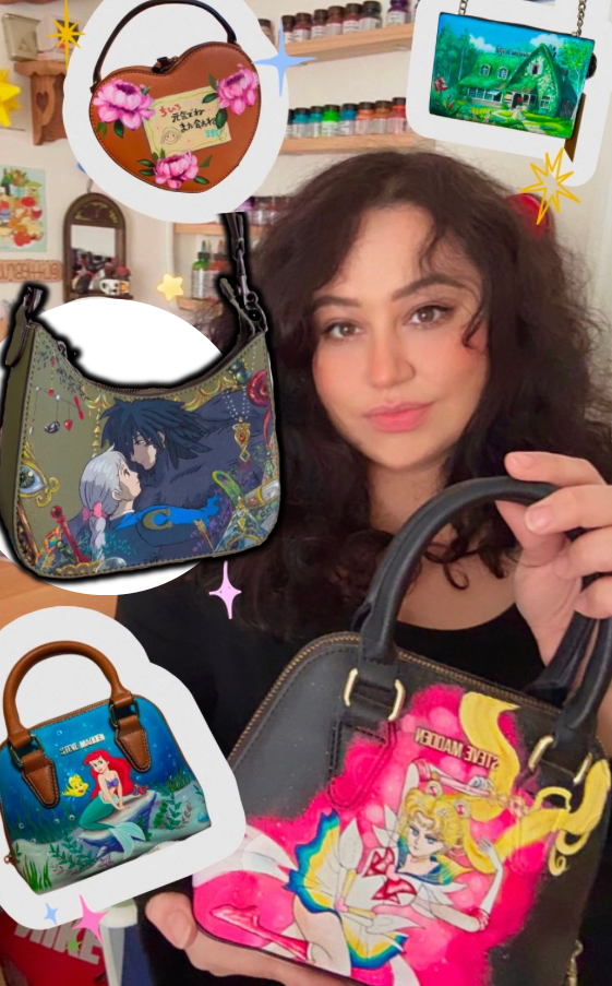 How to Custom Paint a Coach Bag: Studio Ghibli Howl’s Moving Castle with @Littlebrushcustoms