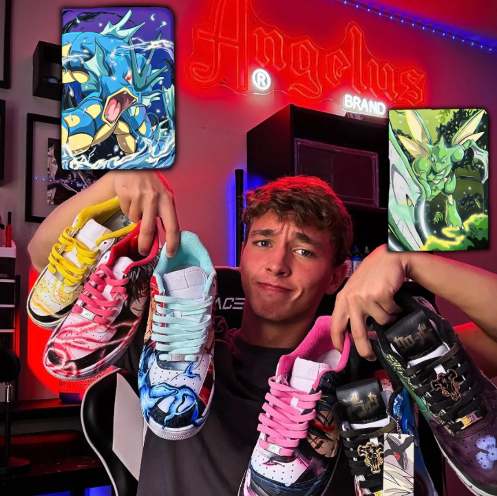 How to Paint on Pokémon Binders Using Angelus Paint W/ @KicksbyJagger