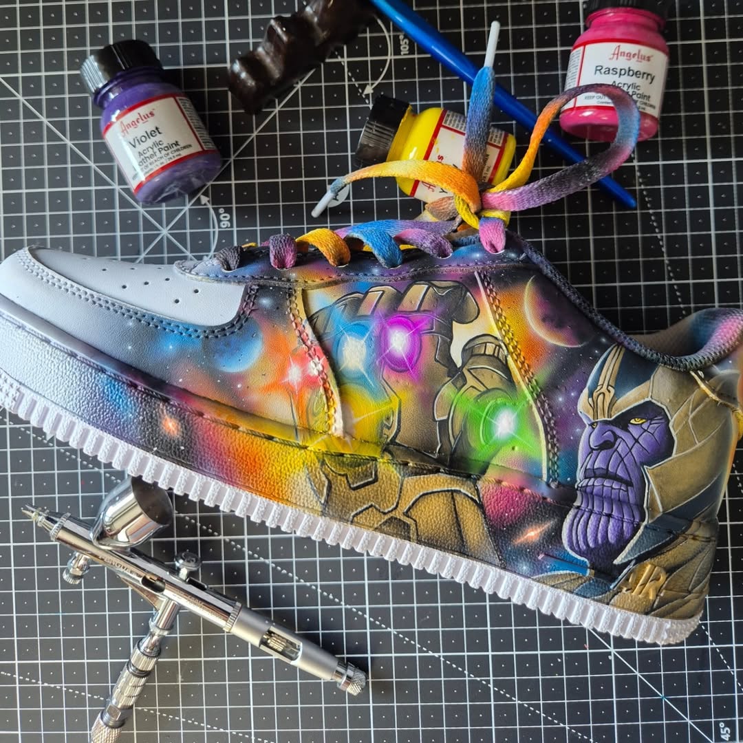 how to get acrylic paint out of air force 1
