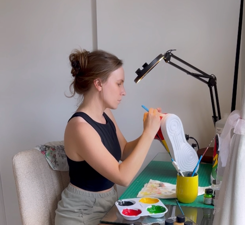 How to Paint Custom Nikes- Feat. @starkeycustomco_shoes
