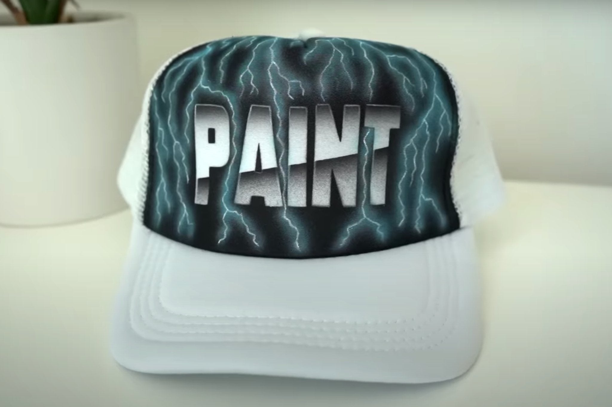 Angelus Tutorials: Chrome and Lightning Custom Trucker Hat - Angelus Direct