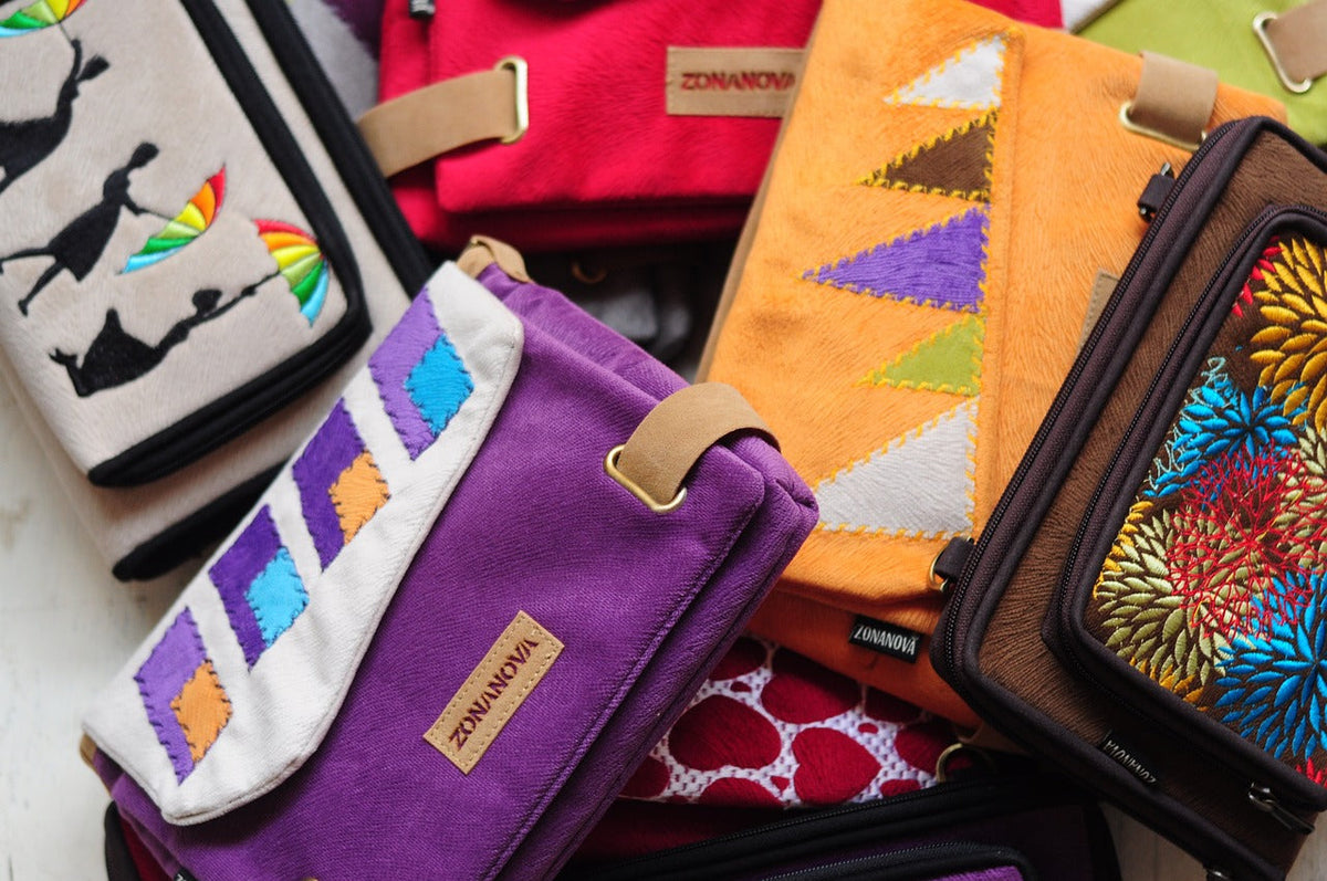 How to Create Color Block Designs on Leather Clutches
