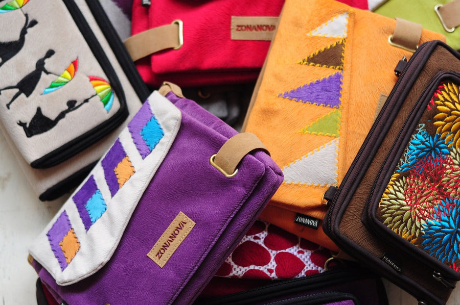 How to Create Color Block Designs on Leather Clutches