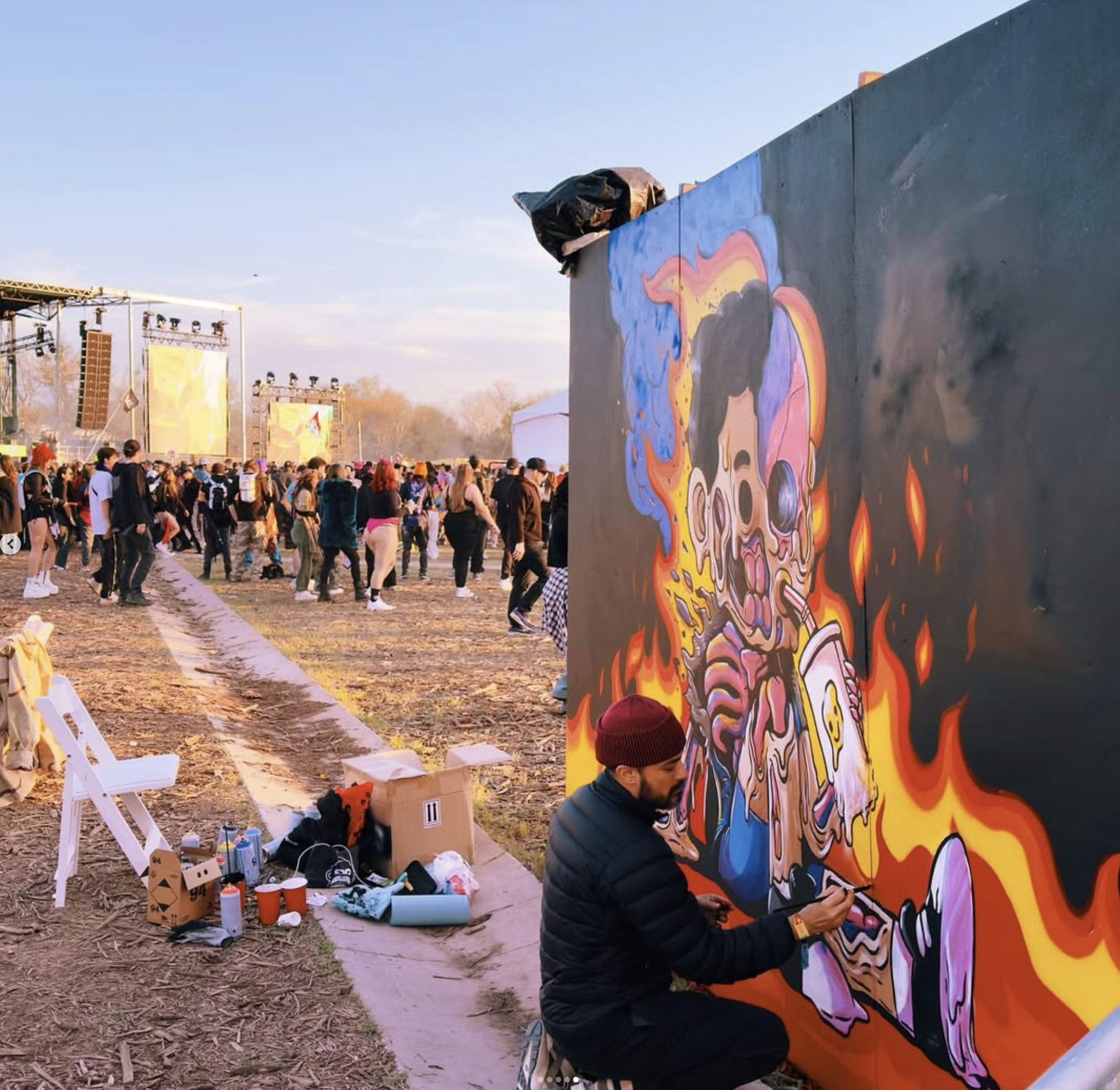 AlexMDC Mural Painting with Angelus Paint