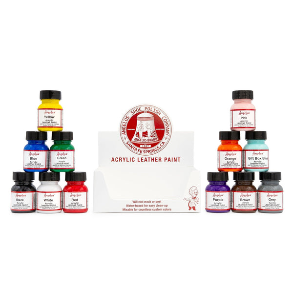 12 Color Paint Assortment Kit Leather Paint for Customs