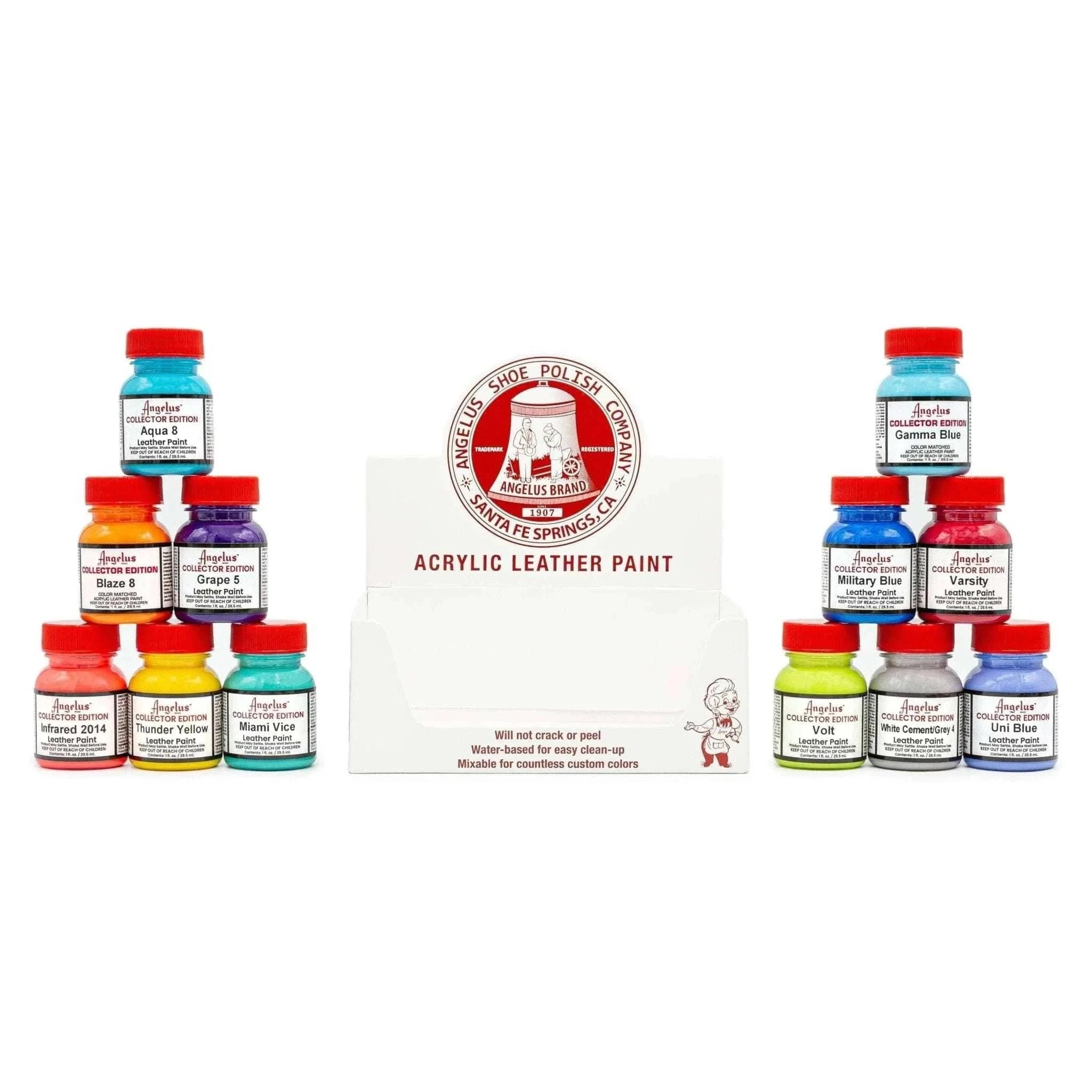 12 Color Collector Edition Assortment Kit - Angelus Direct