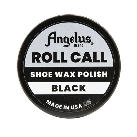 Angelus Roll Call - Cera para zapatos de grado militar, color negro