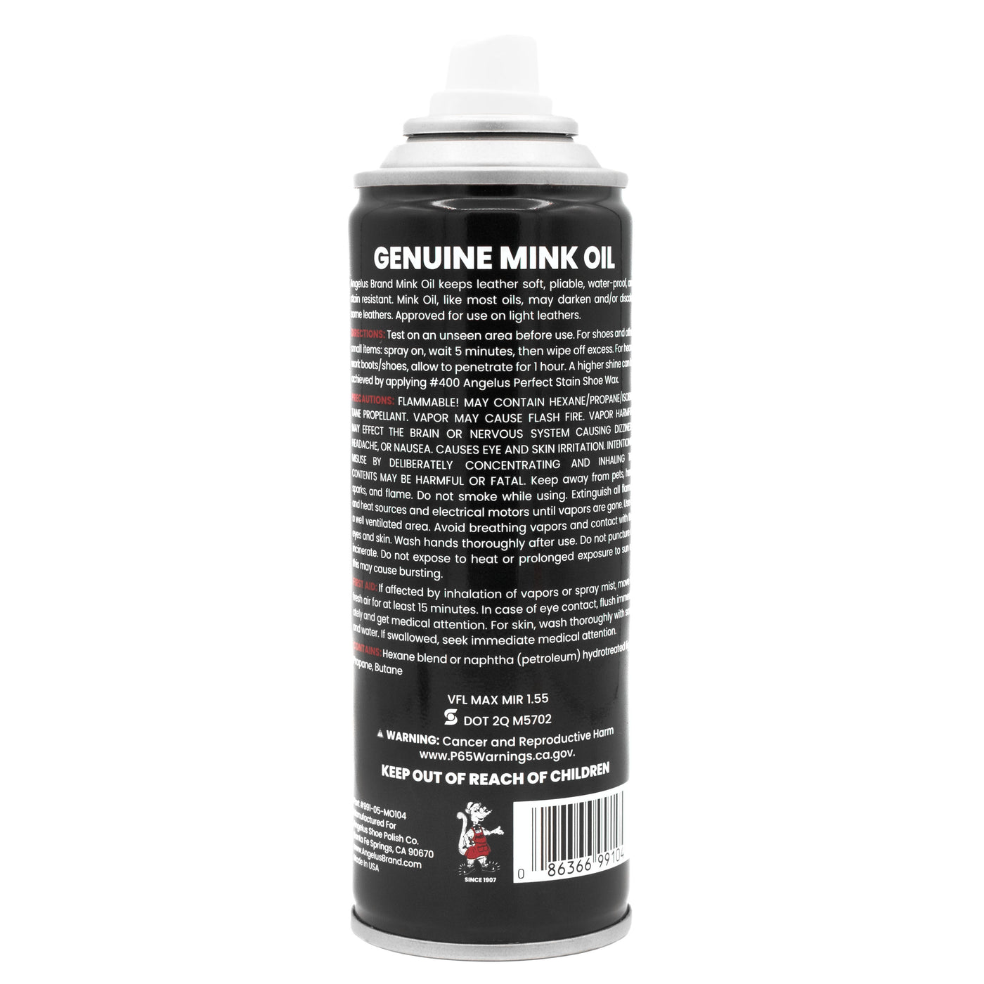 Angelus Direct Angelus Mink Oil - Aerosol 5.5 oz. Conditioner