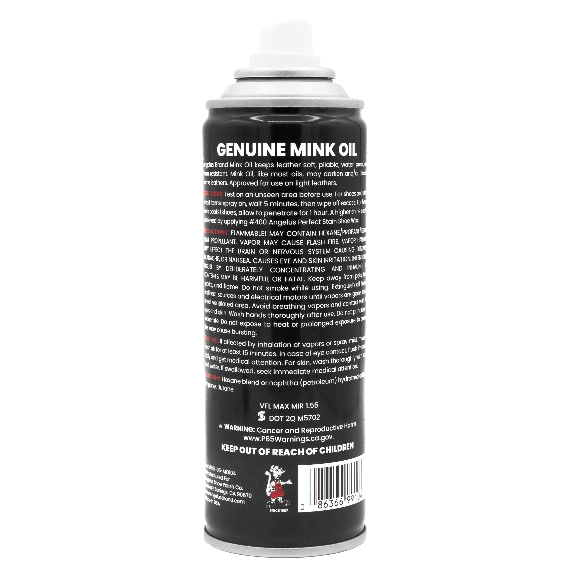 Angelus Direct Angelus Mink Oil - Aerosol 5.5 oz. Conditioner