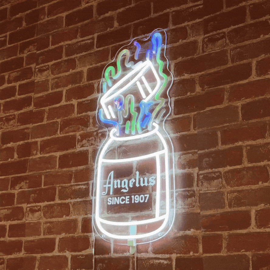 Angelus LED Neon Sign - Paint Bottle