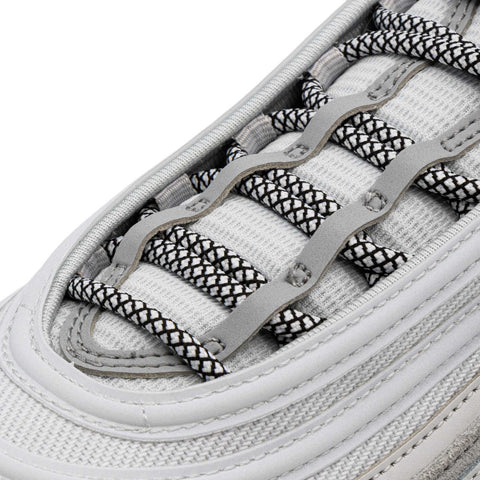 Black/White Rope Laces on shoes