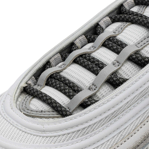 Charcoal 3M Inverse Rope Laces on shoes