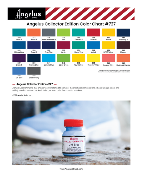 Angelus Leather Dye & Preparer SET - Great color Range over 40