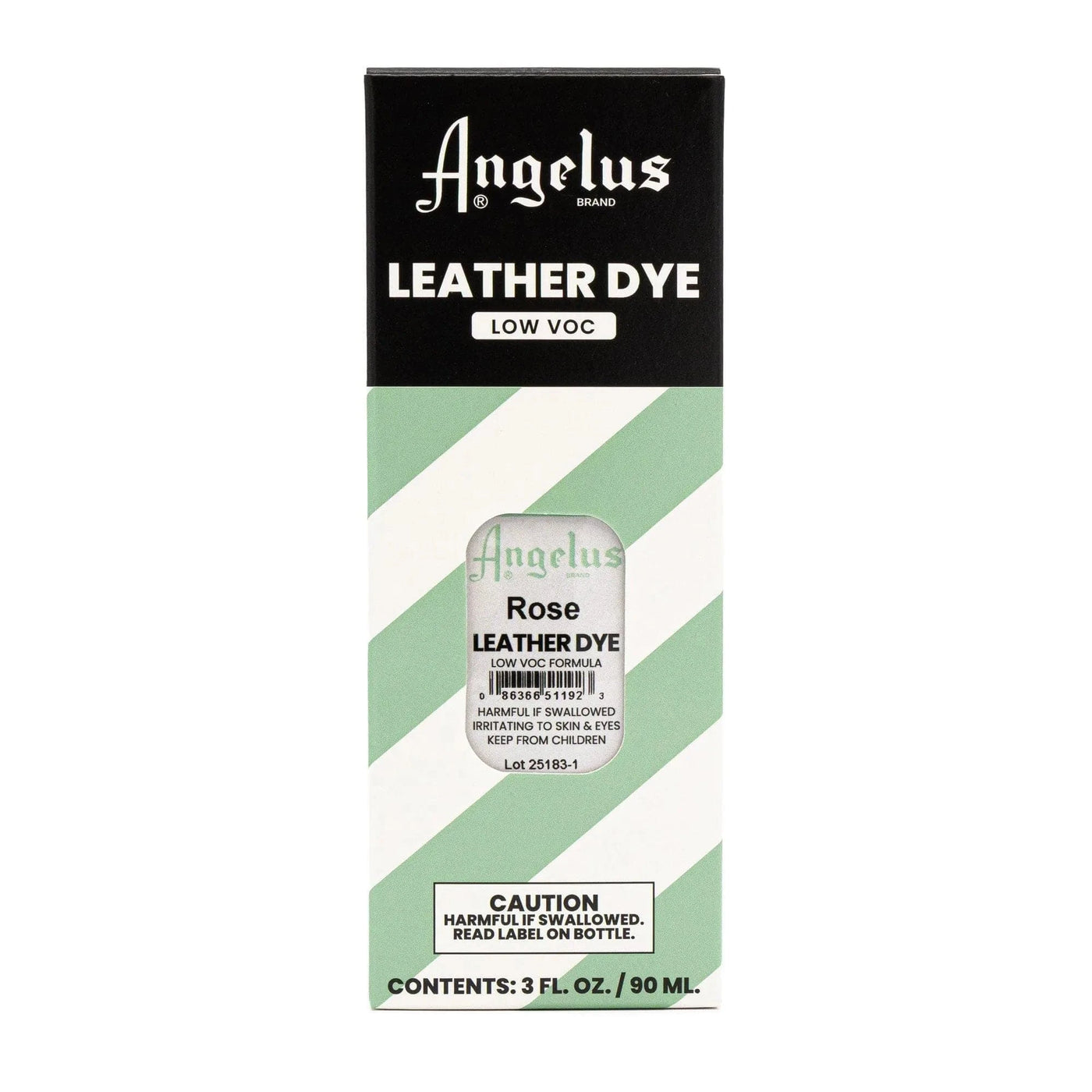 Angelus Direct Rose Low VOC Leather Dye 3 oz. Low VOC Leather Dye