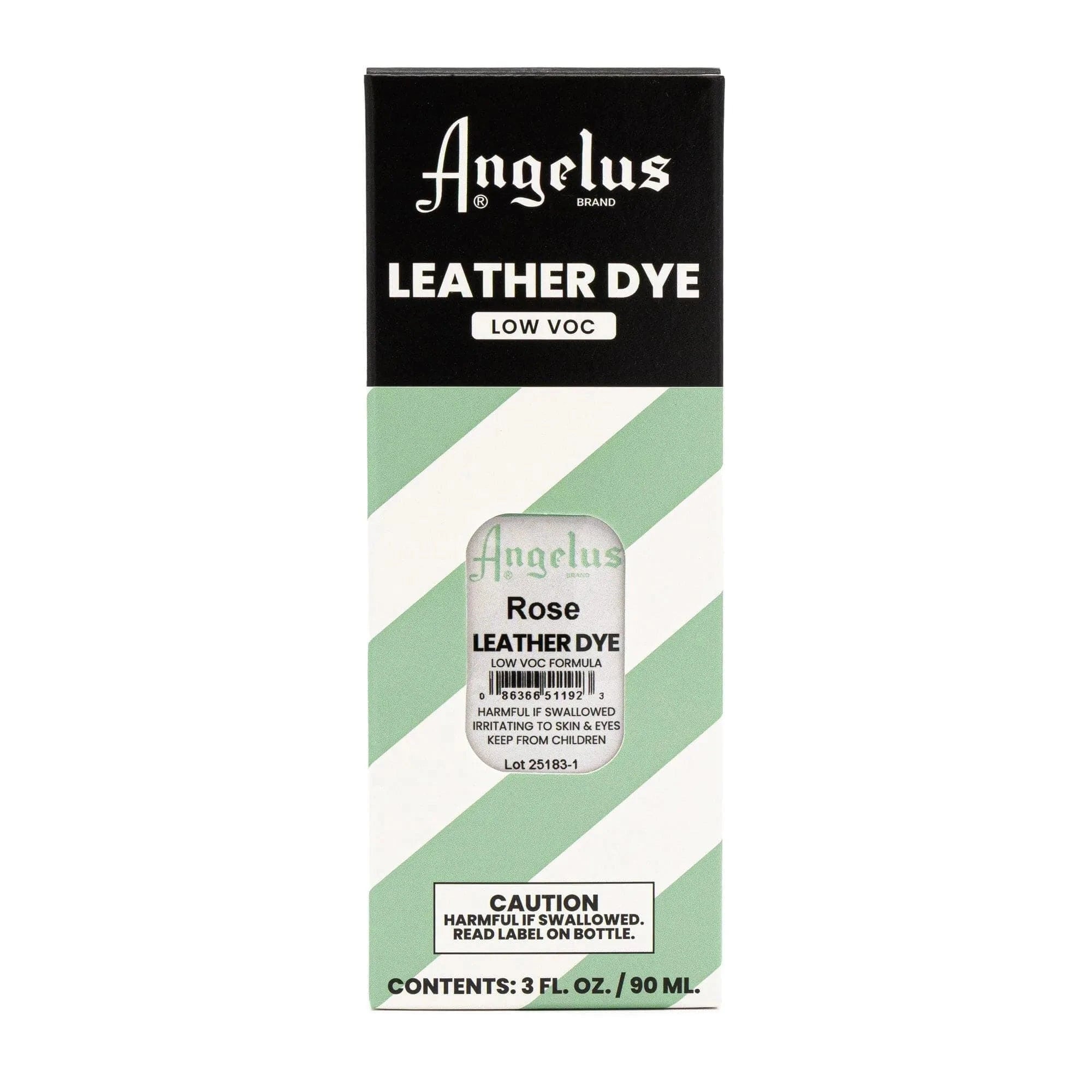 Angelus Direct Rose Low VOC Leather Dye 3 oz. Low VOC Leather Dye