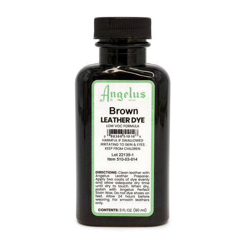 Angelus Brown Low VOC Leather Dye - Permanent Stain