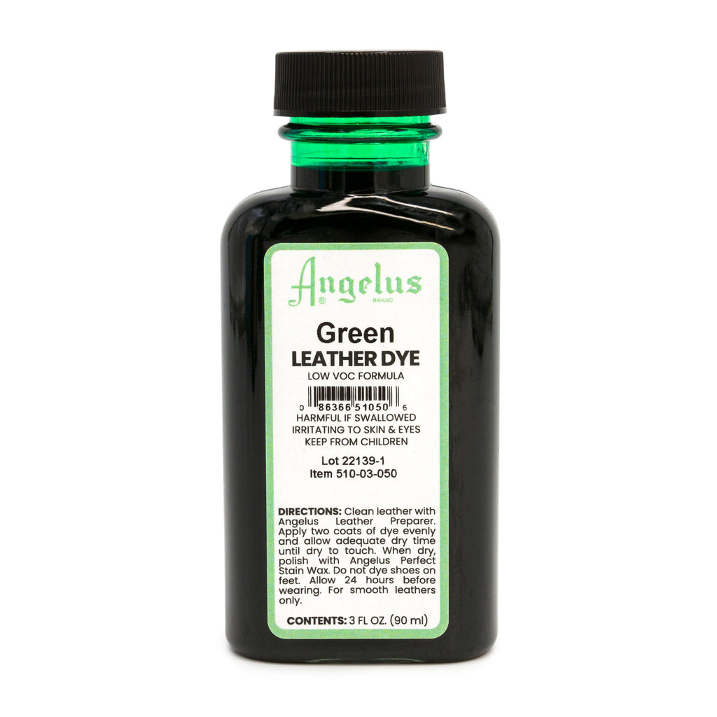 Tinte para cuero verde con bajo contenido de COV