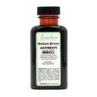 Angelus Direct Medium Brown Low VOC Leather Dye 3 oz. Low VOC Leather Dye