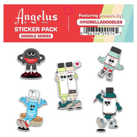 Angelus Direct Sticker Pack by @FiorellaDoodles Pack of 5