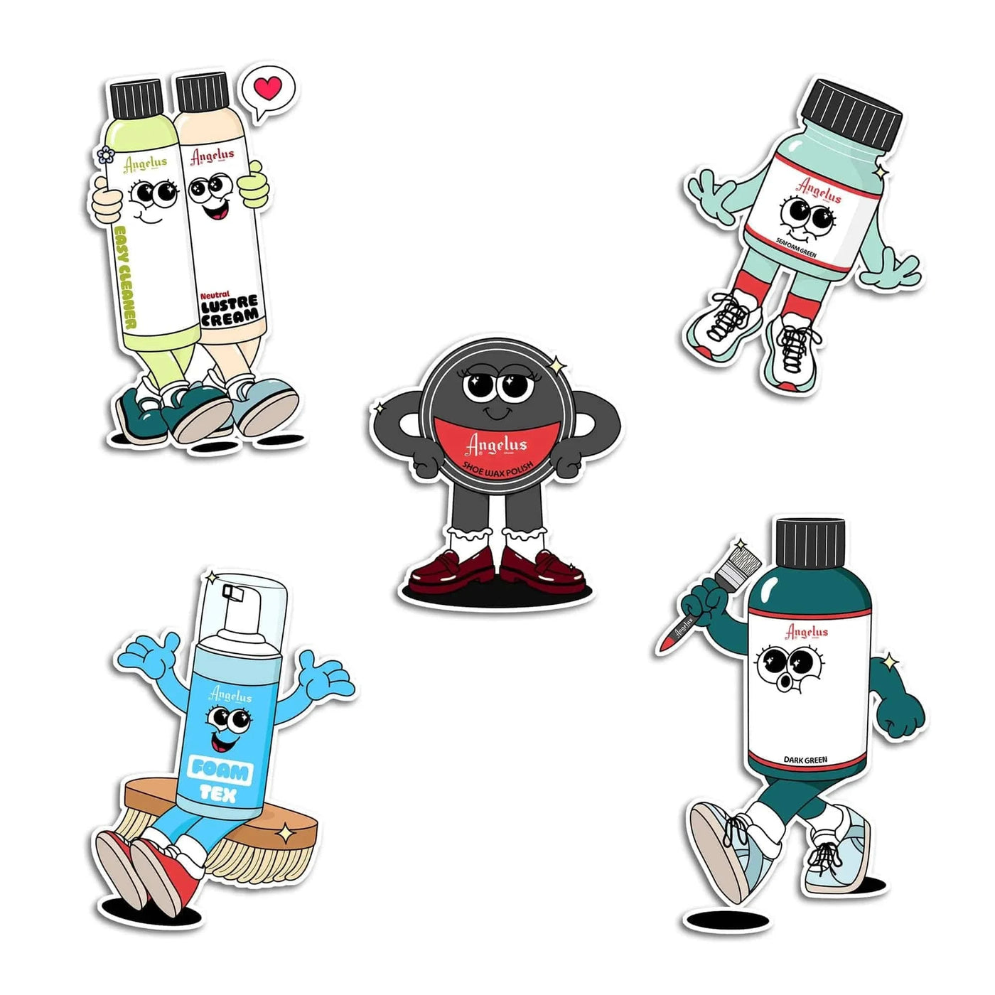Angelus Direct Sticker Pack by @FiorellaDoodles Pack of 5