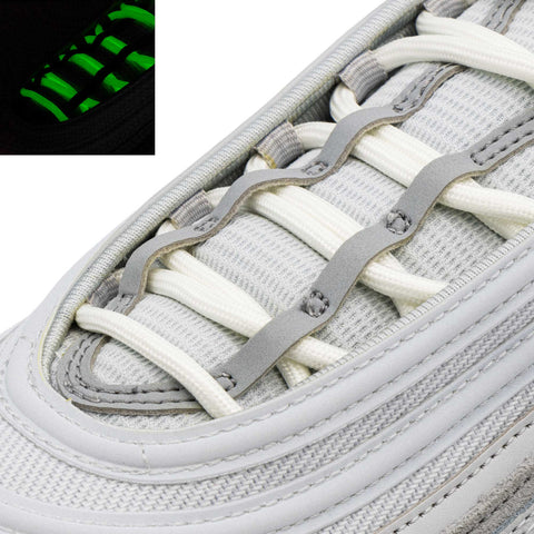 Glow In The Dark Rope Laces on shoes
