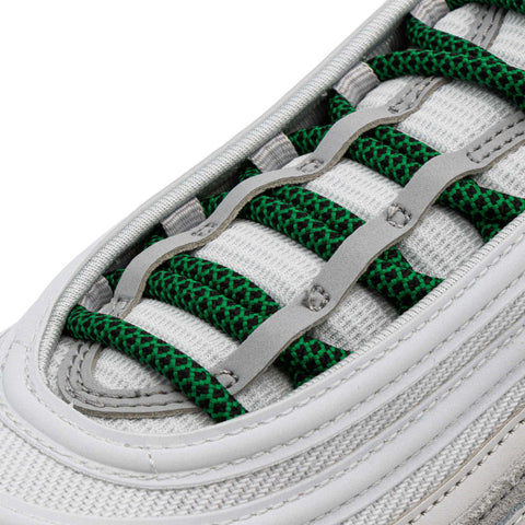 Green/Black Rope Laces on shoes