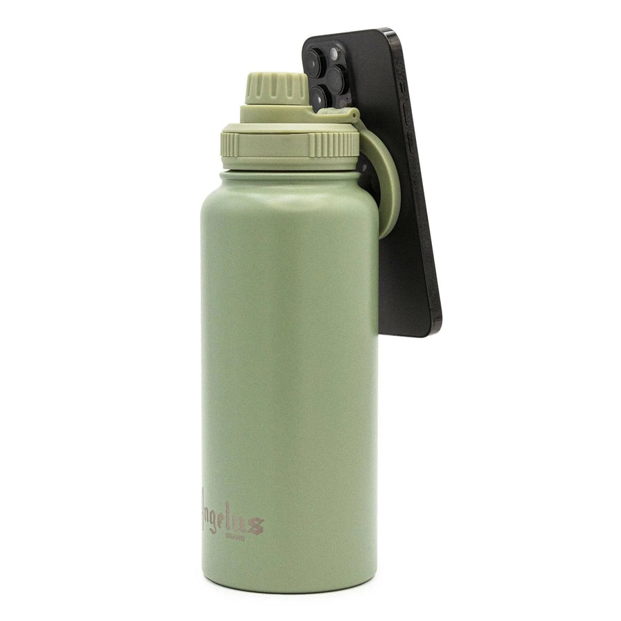 Angelus 32 oz. Water Bottle w/ Magnetic Phone Holder