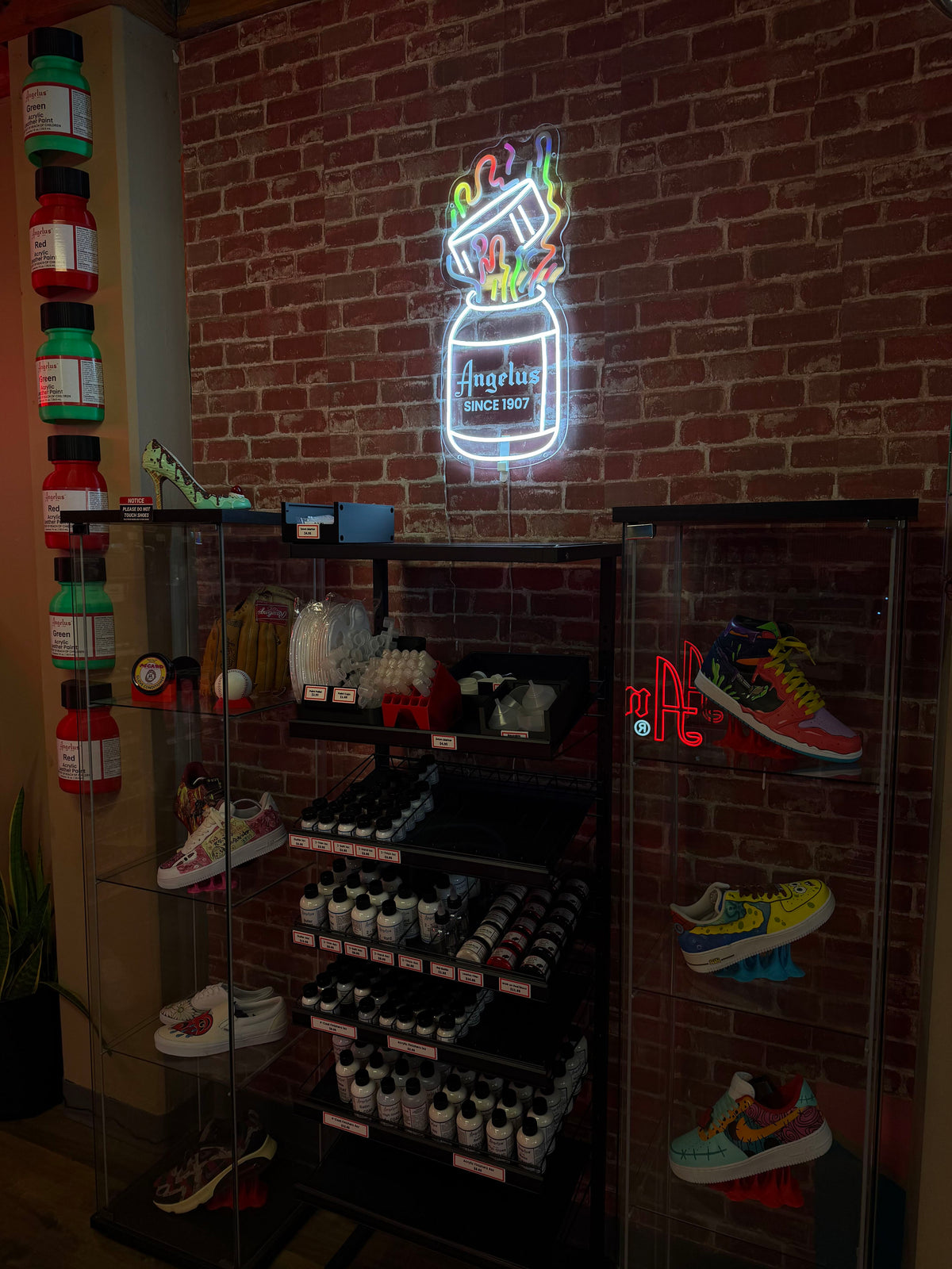Angelus LED Neon Sign - Paint Bottle