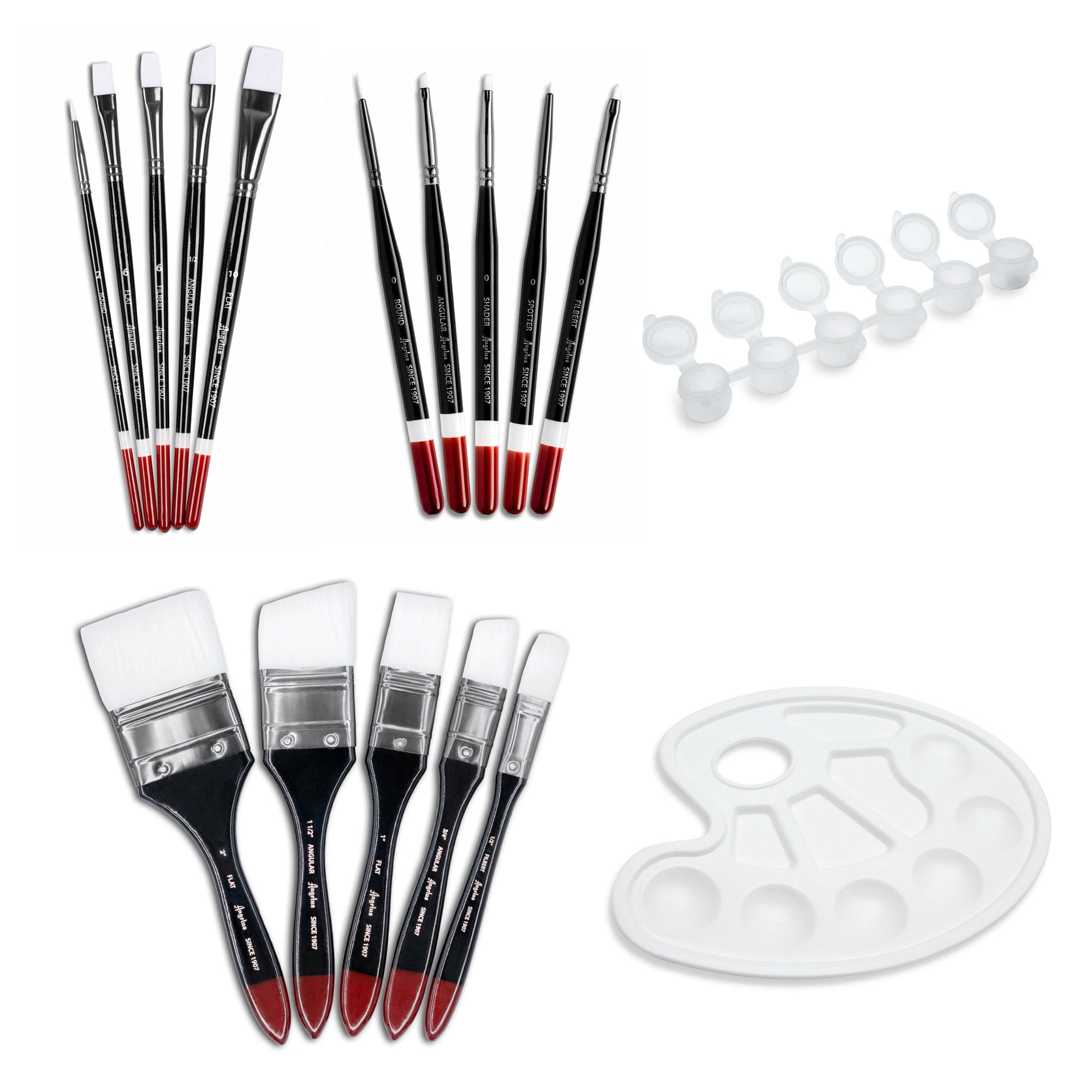 Angelus Direct Paint Brush Bundle