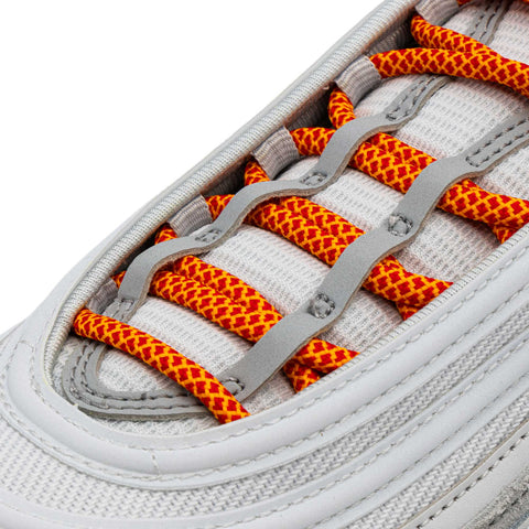 Red/Orange Rope Laces on shoes