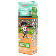 Angelus 13-Piece Vintage Baseball Paint Kit for custom shoes and leather goods – complete kit with classic baseball-inspired colors - front angle of box