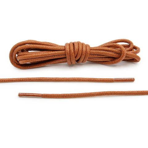 Brown Waxed Dress Shoelaces