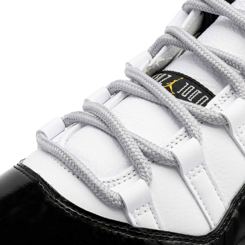 Light Grey - XI Rope Laces on shoe Jordan XI