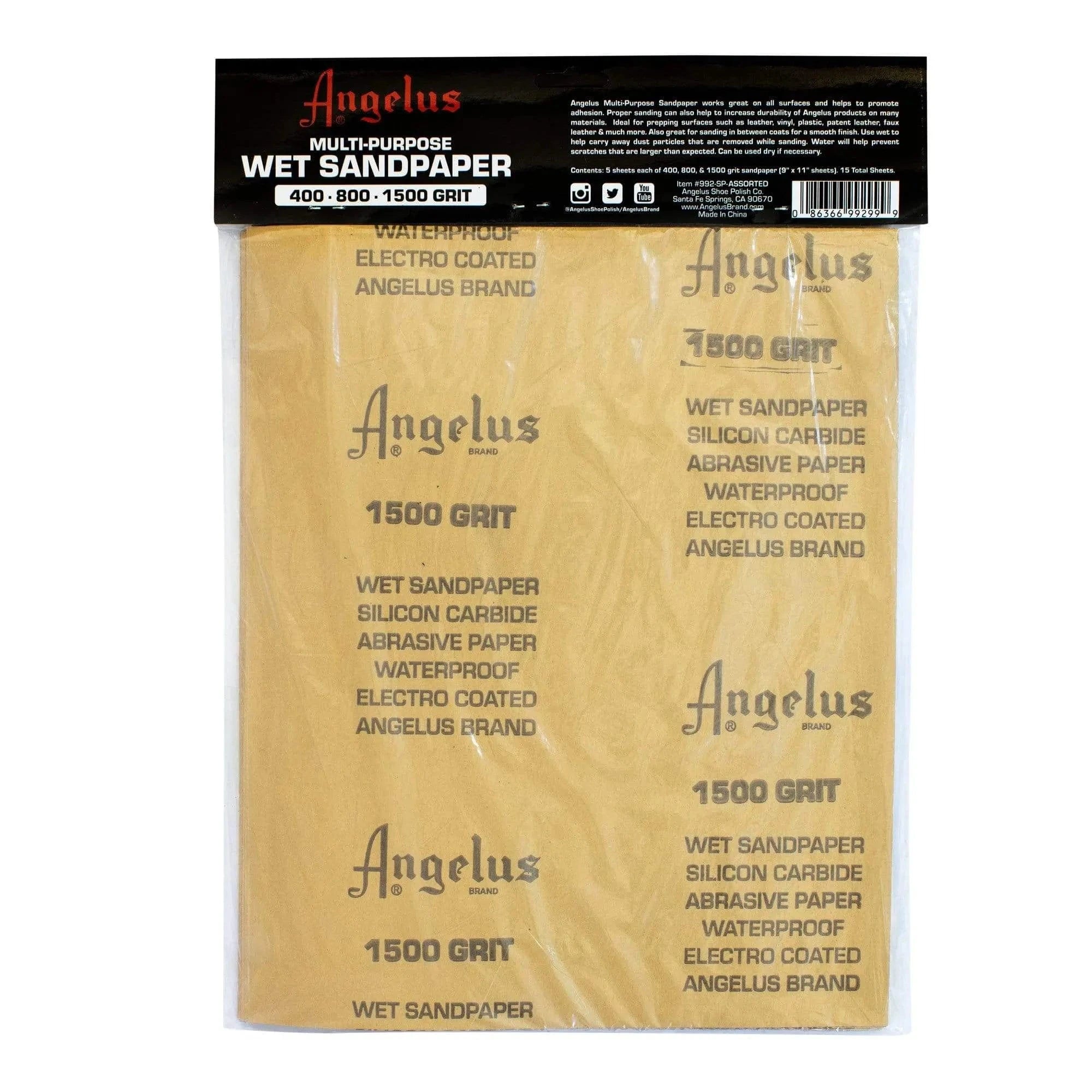 Angelus 9"x11"Multi - Purpose Wet Sandpaper - Angelus Direct