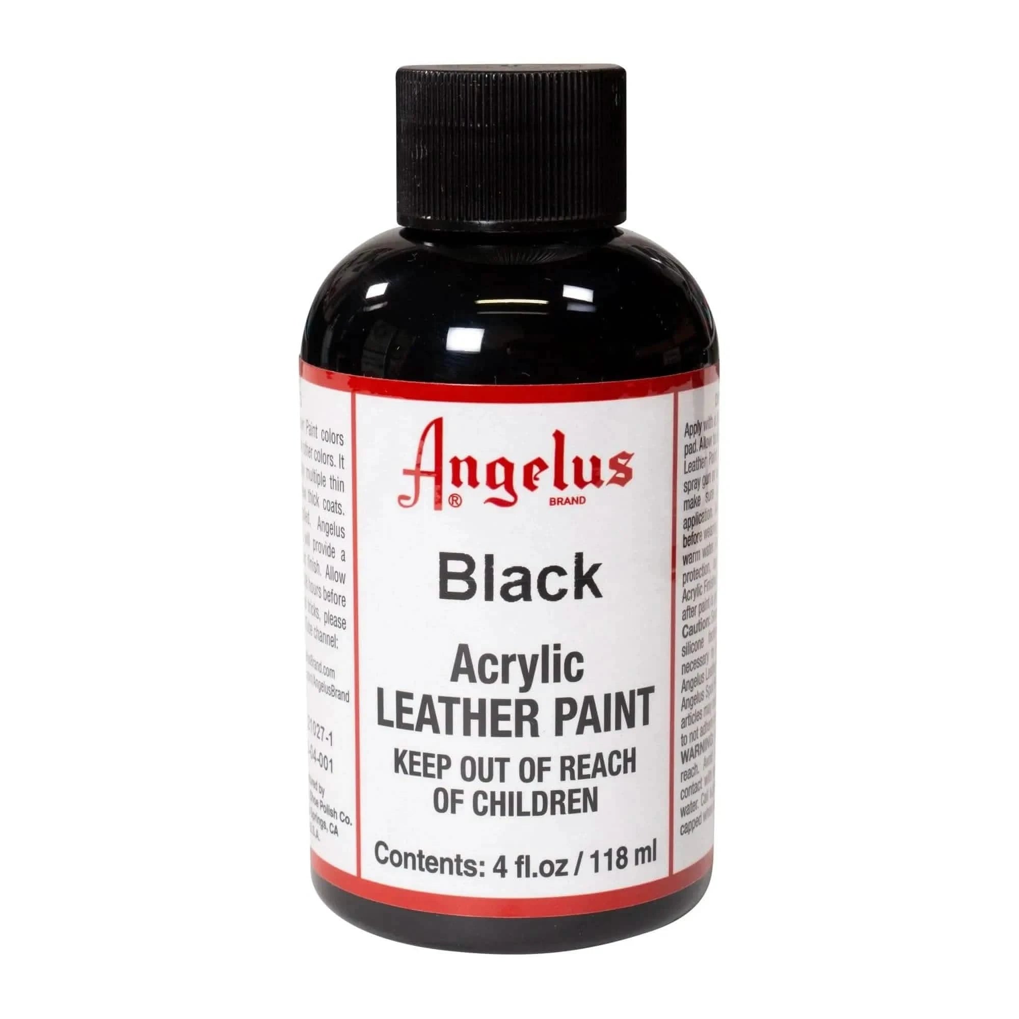 Angelus Direct Angelus Black Paint 4 oz. Standard Paint