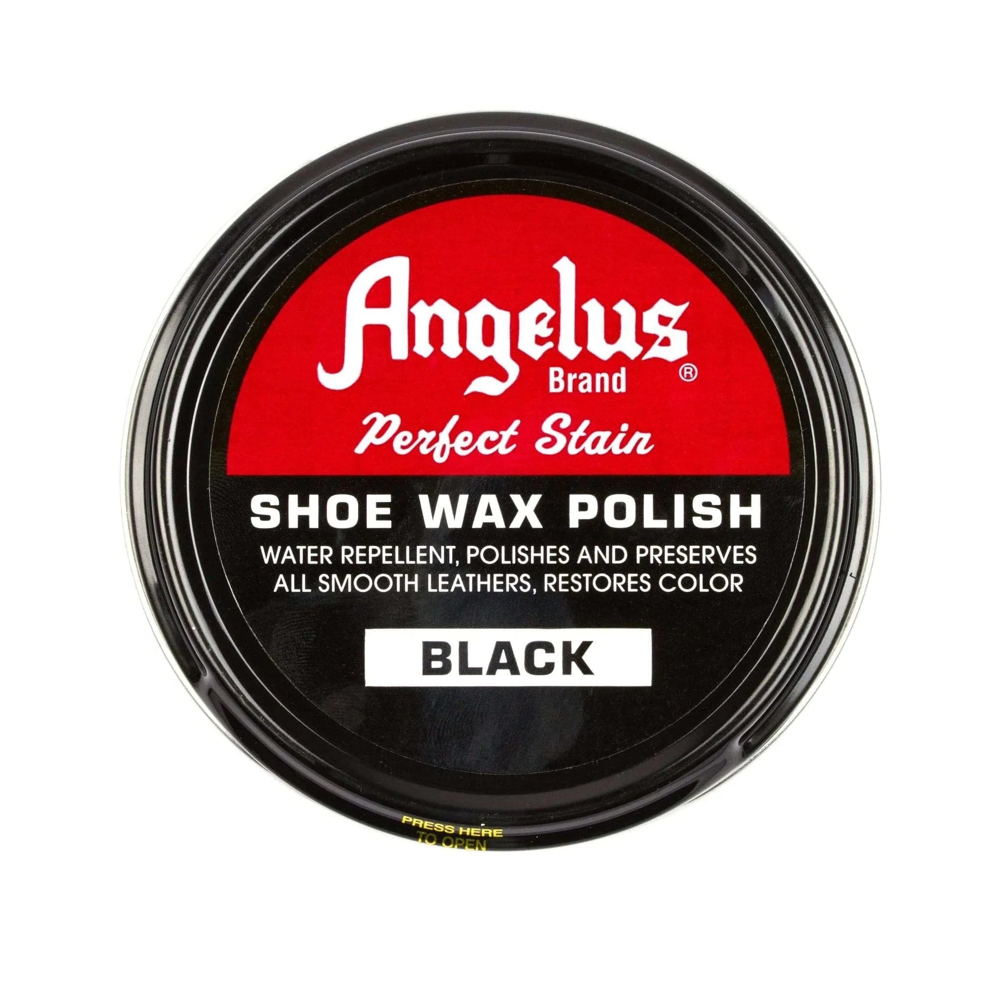 Angelus Black Shoe Wax Polish - Angelus Direct