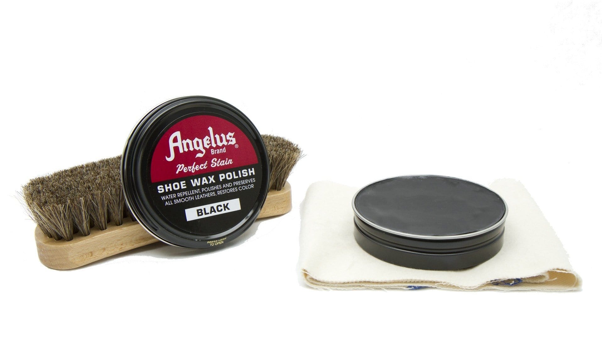 Angelus Black Shoe Wax Polish - Angelus Direct