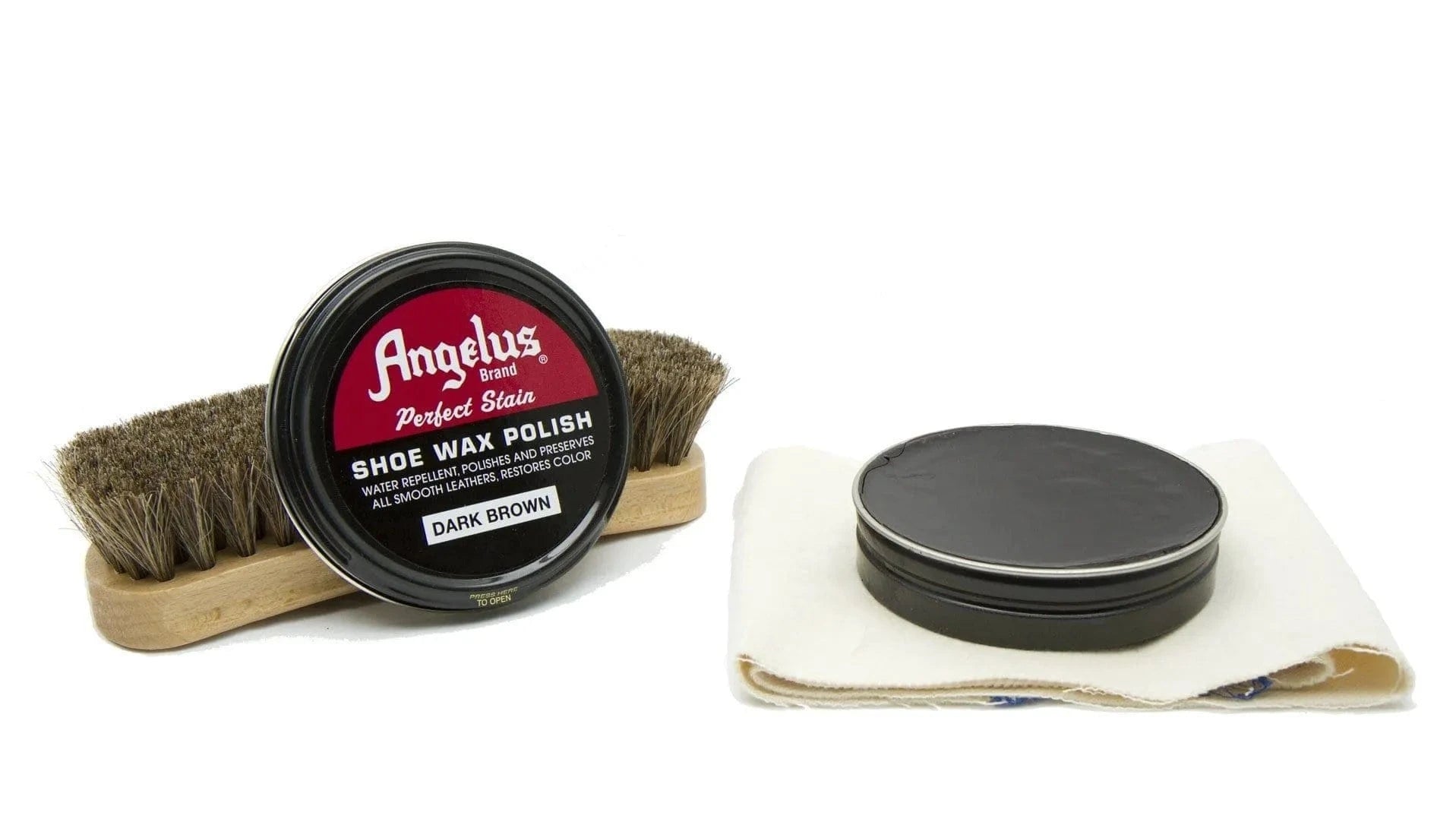 Angelus Dark Brown Shoe Wax Polish - Angelus Direct