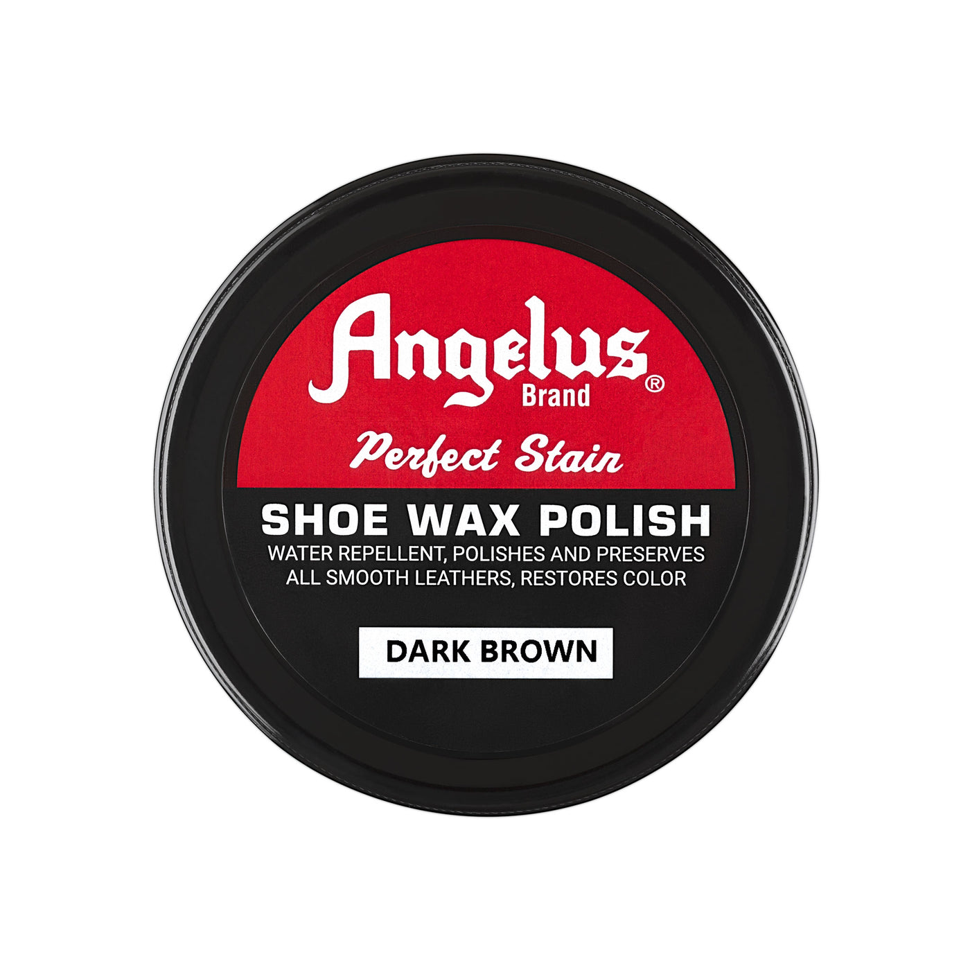 Angelus Dark Brown Shoe Wax Polish - Heavy Duty Protection for Dark Leather Gear