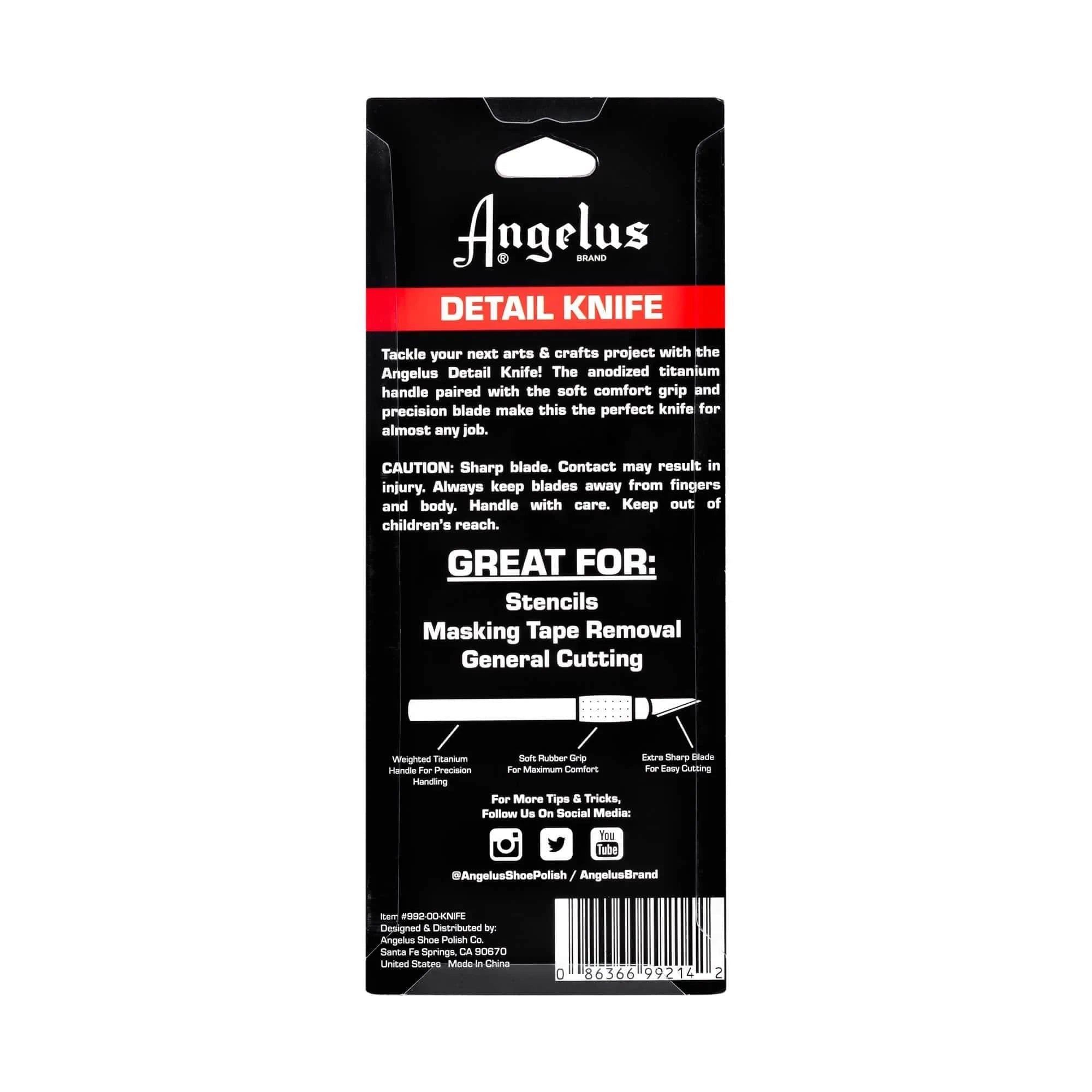 Angelus Detail Knife + 5 Replacement Blades - Angelus Direct