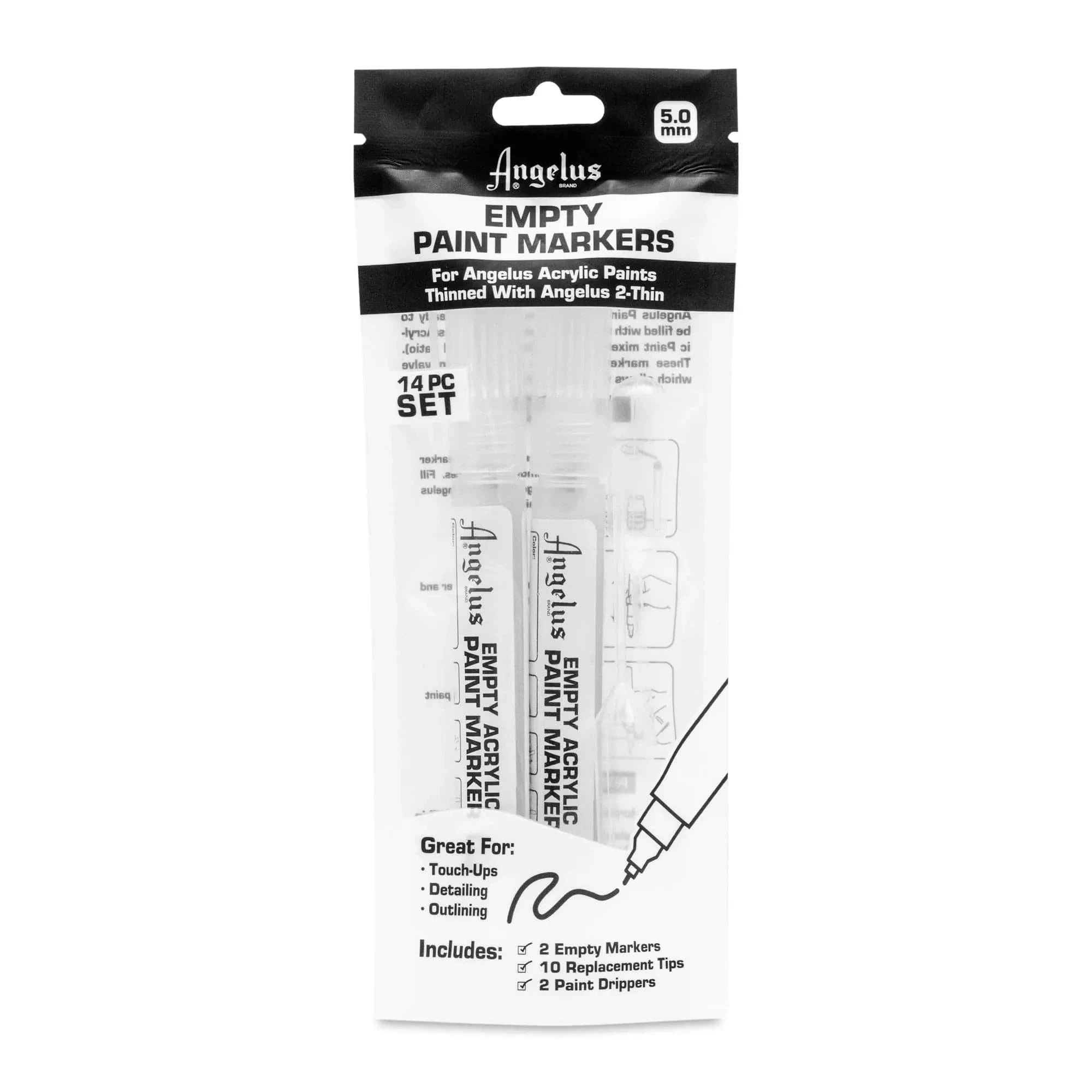 Angelus Empty Paint Marker Set - Angelus Direct