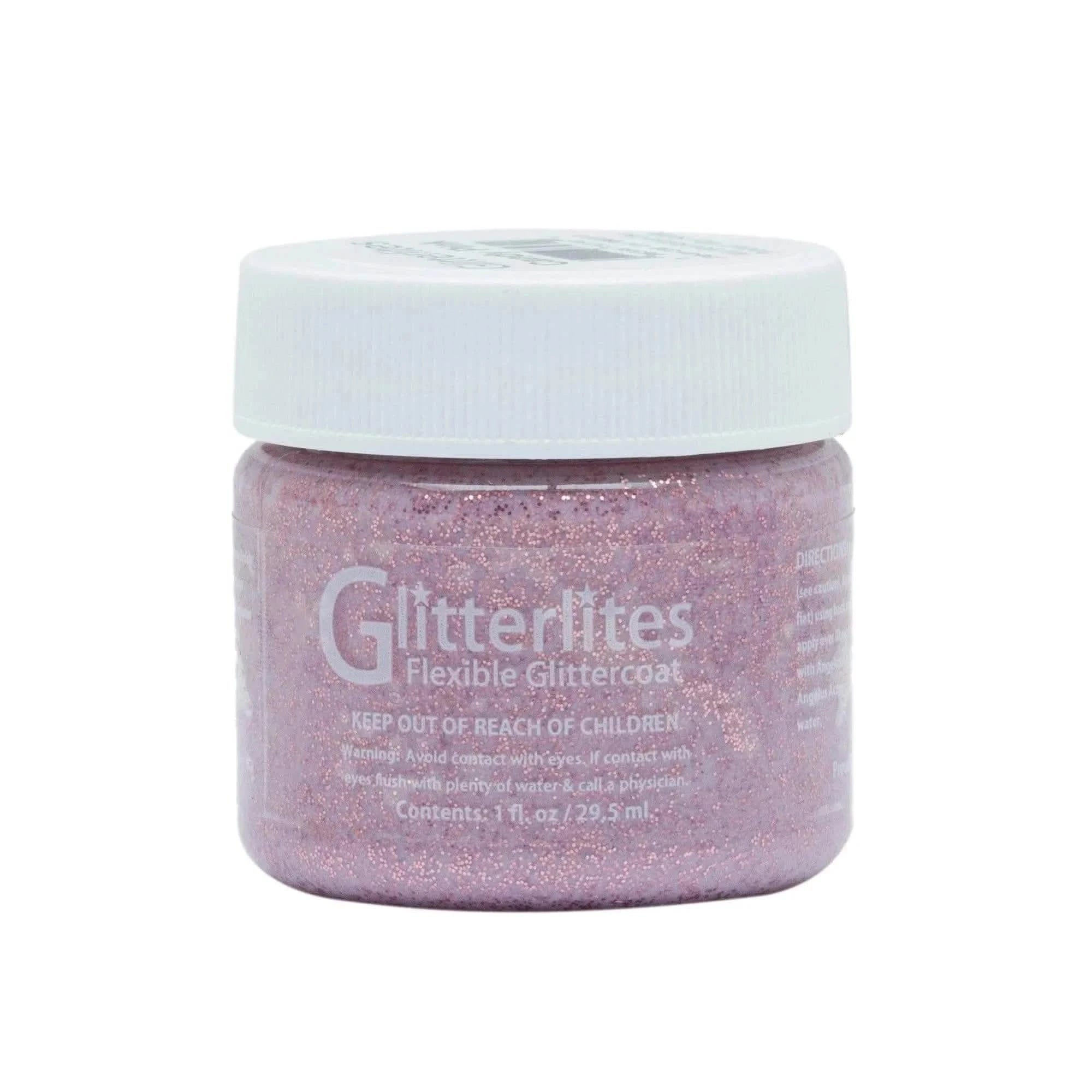 Angelus Direct Angelus Glitterlites Paint -  Candy Pink 1 oz. Glitterlites